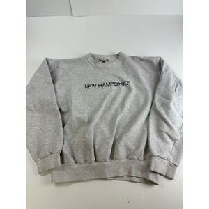 Vintage University of New Hampshire UNH Crew Neck Sweatshirt Mens Medium Gray